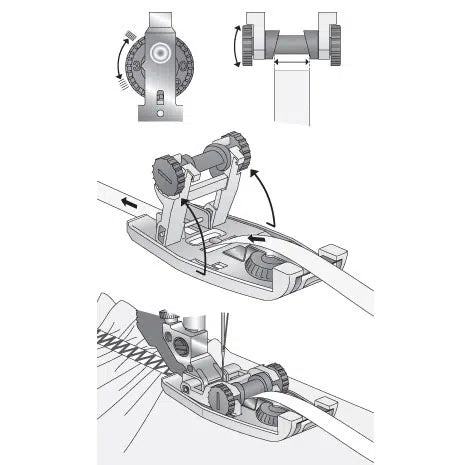 Pfaff Gummibandannähfuß für IDT-System