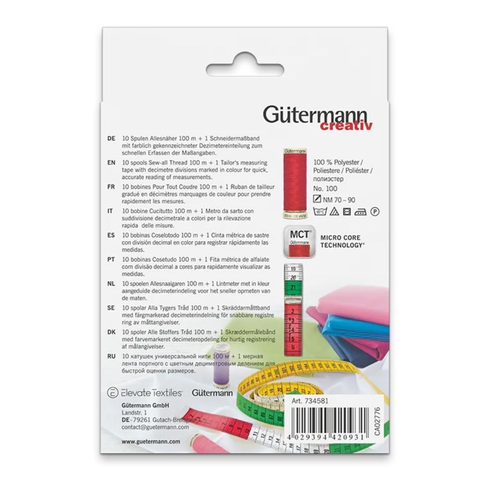 Gütermann Nähfaden-Set mit Maßband