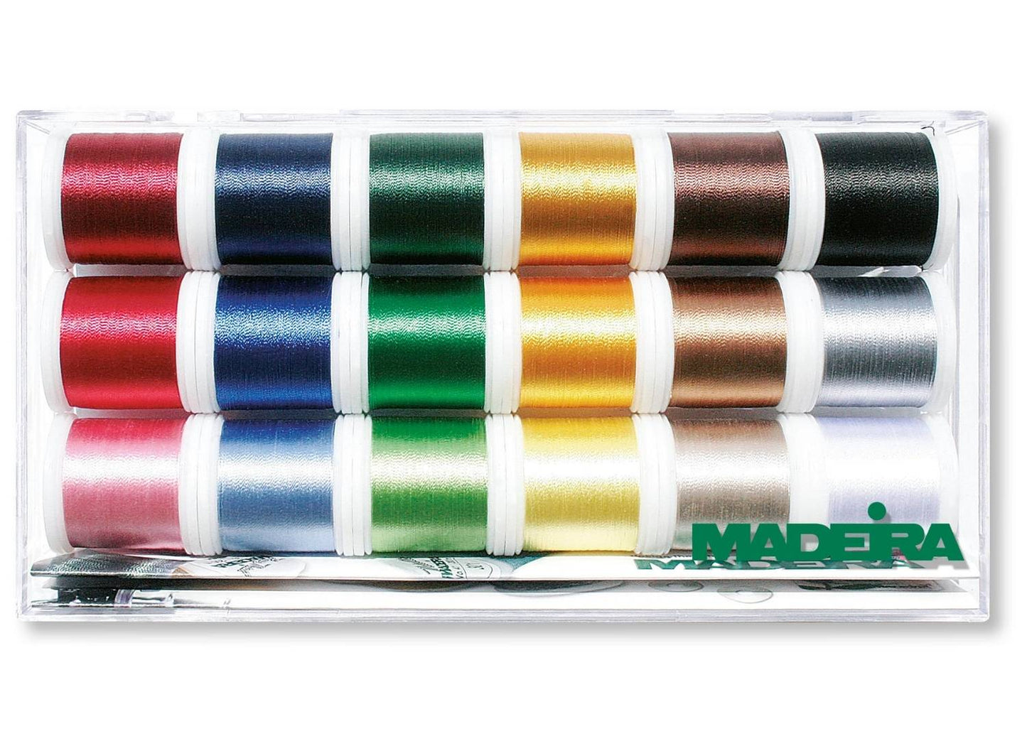 Madeira Rayon No. 40 Stickgarnbox (18 x 200m)