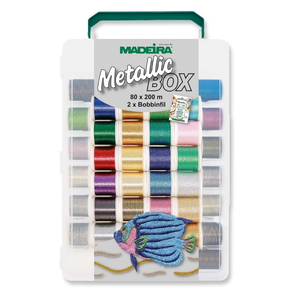Madeira Metallic No. 40 Garnbox (80 x 200m)