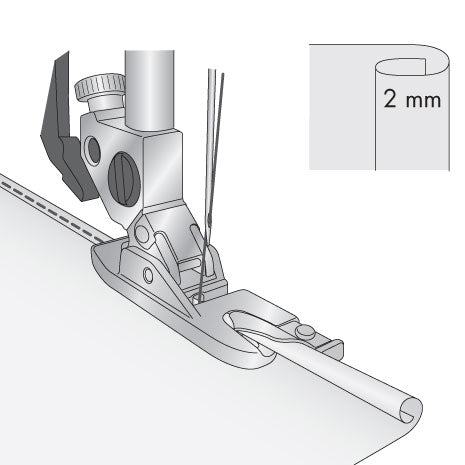 Pfaff 2mm Rollsaumfuß