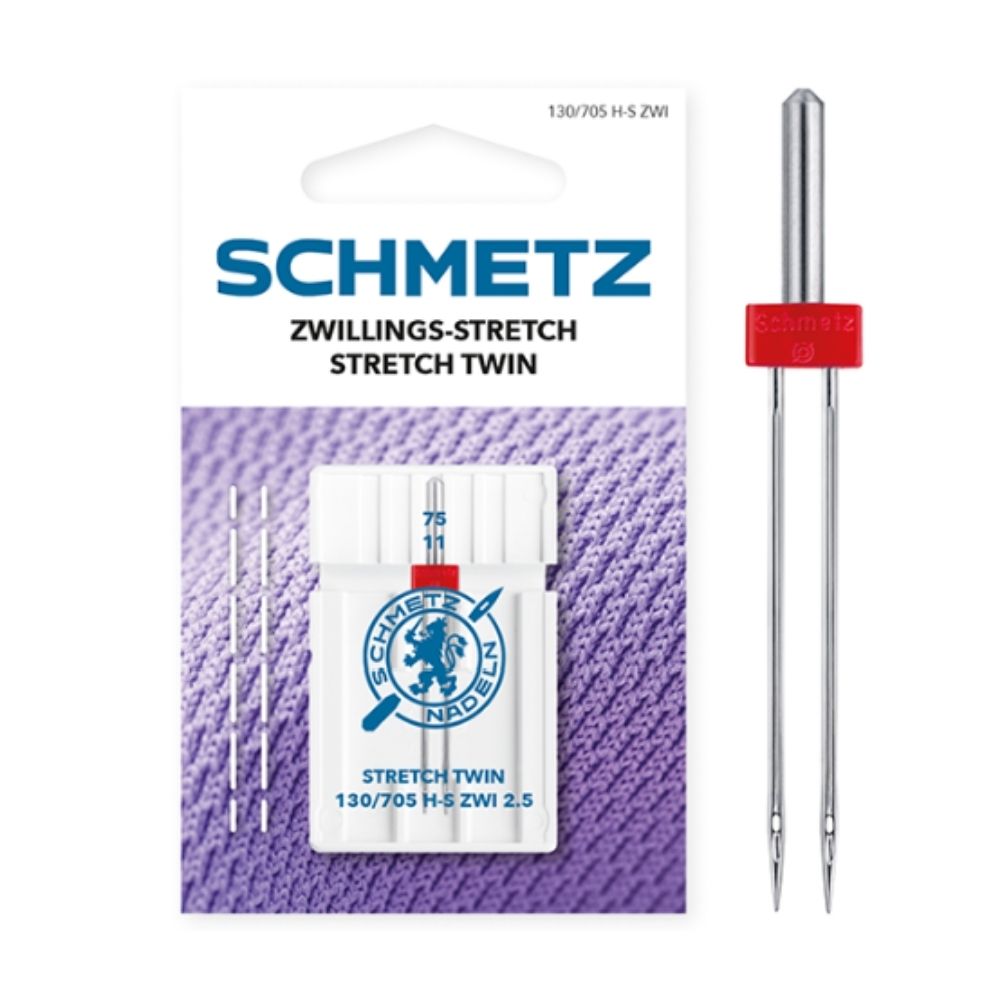 SCHMETZ Zwillings-Stretch Nadeln Stärke 75/2,5