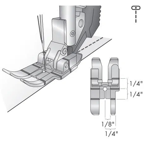 Pfaff 1/4 Inch Quilt- und Patchworkfuß für IDT-System