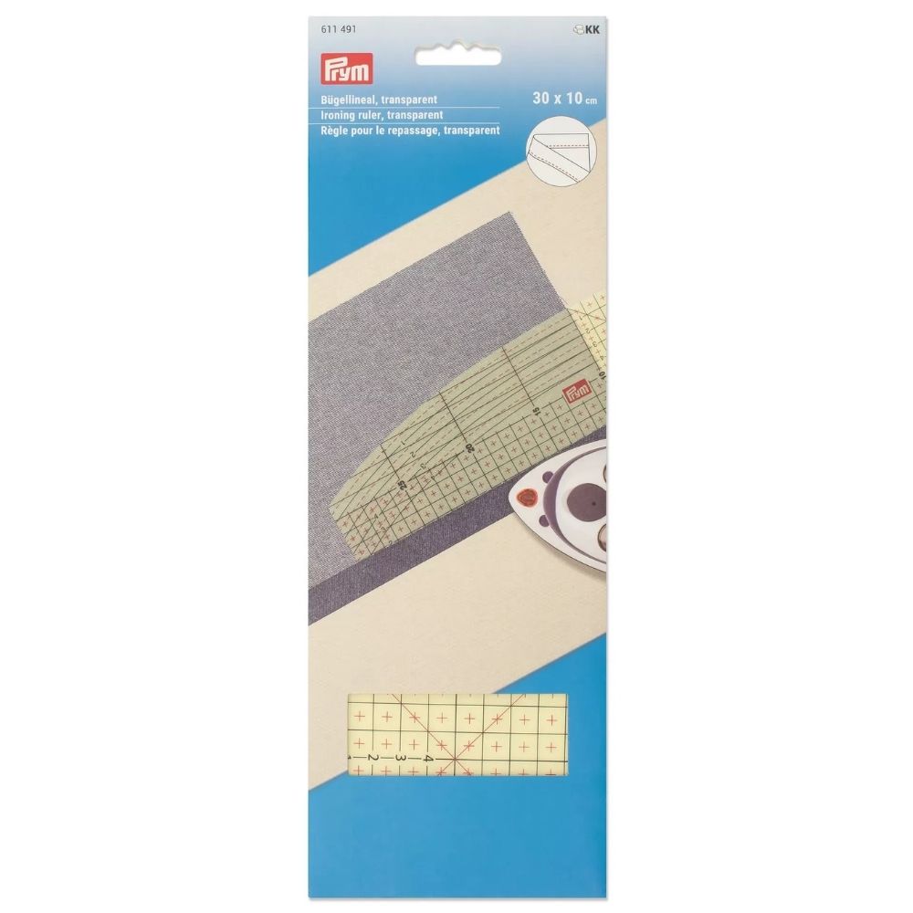 PRYM Bügellineal, transparent 30 x 10 cm