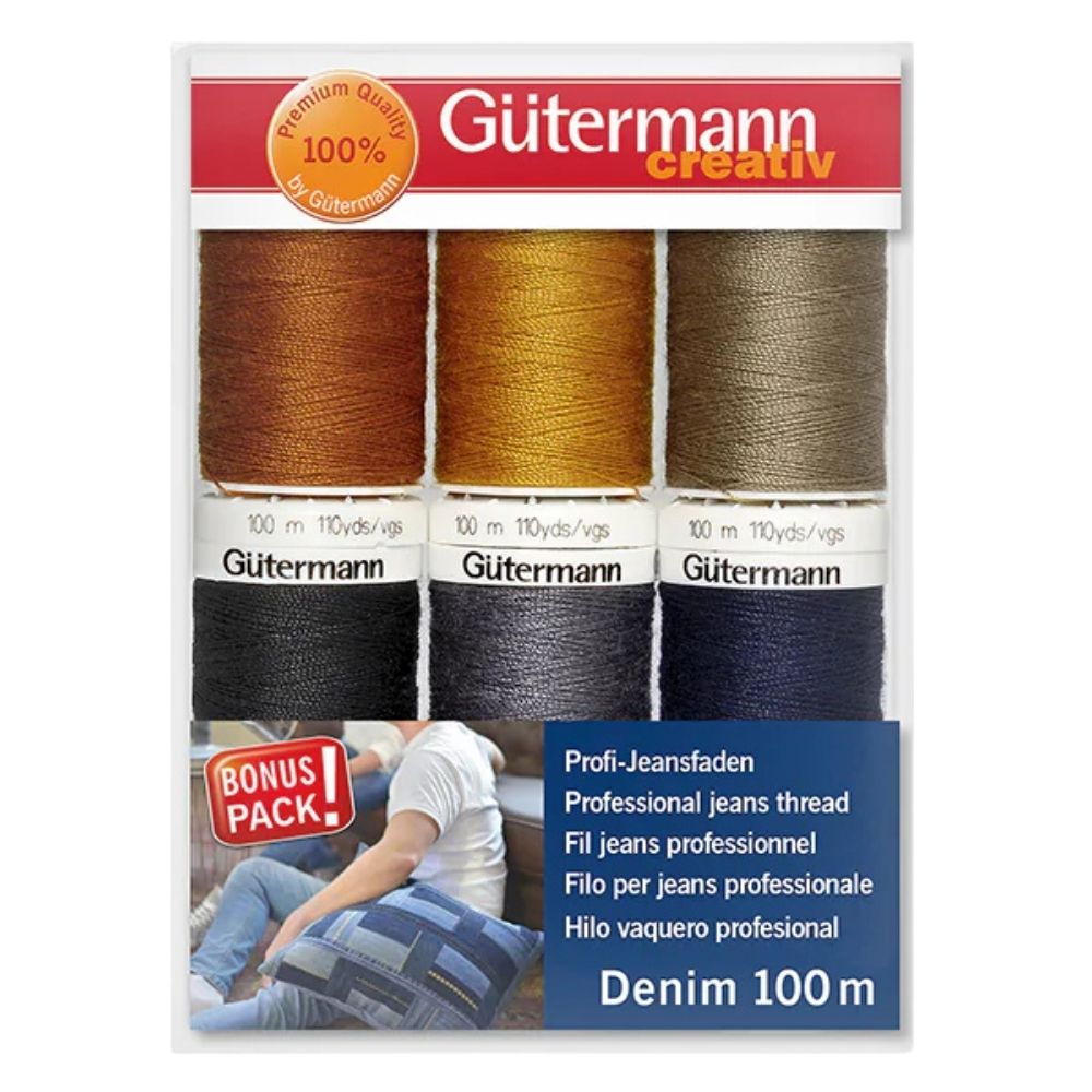 Gütermann Nähfaden-Set Denim / 6