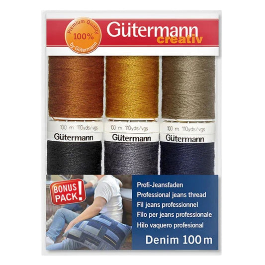 Gütermann Nähfaden-Set Denim / 6
