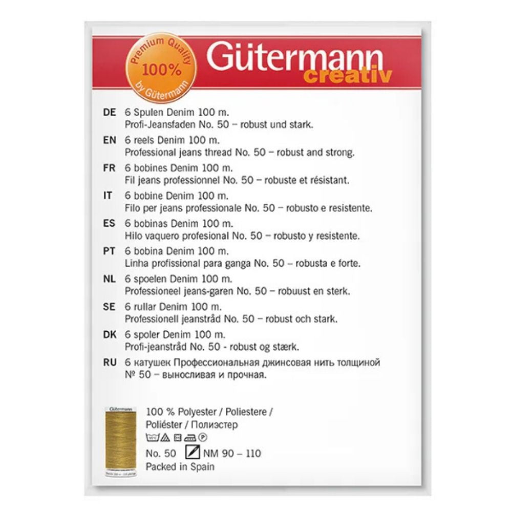 Gütermann Nähfaden-Set Denim / 6