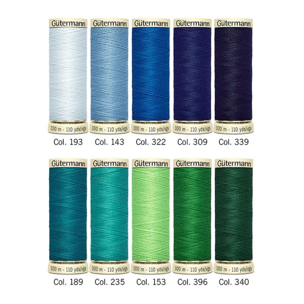 Gütermann Nähfaden-Set Allesnäher blau / grün