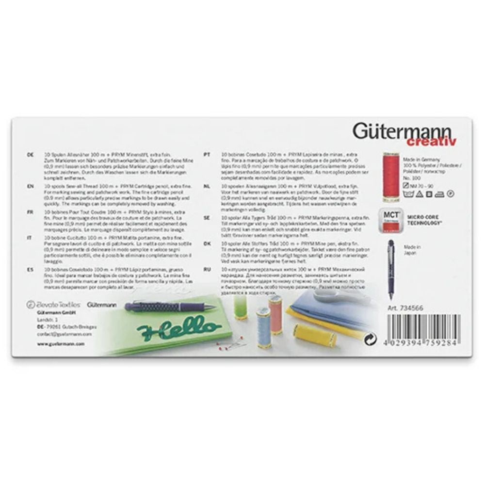 Gütermann Nähfaden-Set mit Minenstift