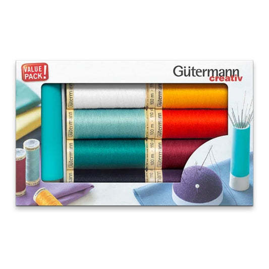 Gütermann Nähfaden-Set mit Nadel-Twister
