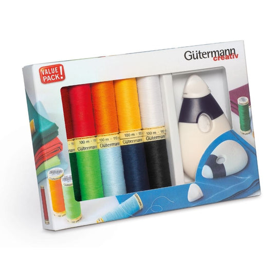 Gütermann Nähfaden-Set mit Kreiderad Maus