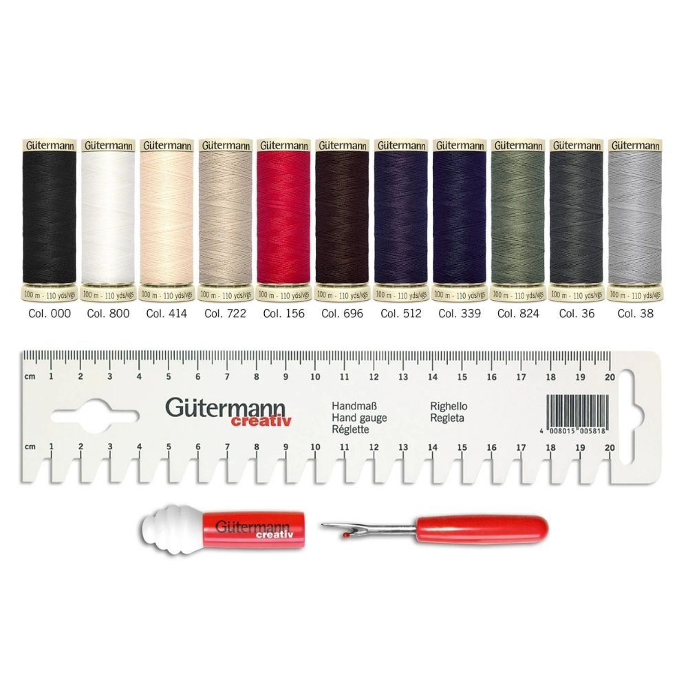 Gütermann Nähfaden-Set mit Handmaß und Seam-fix mini