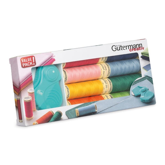 Gütermann Nähfaden-Set mit Klapp-Rollschneider