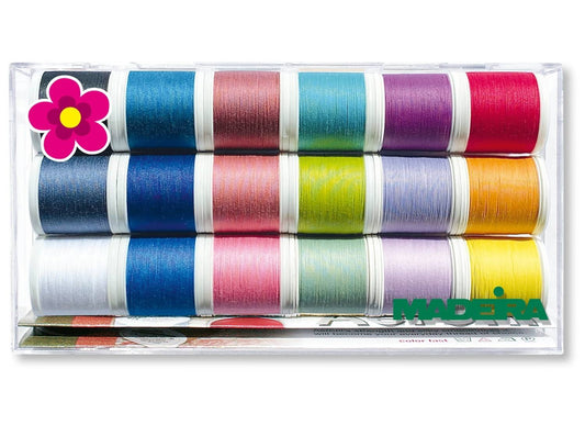 Madeira Aerofil Garnbox Sommerkollektion mit 18 Farben