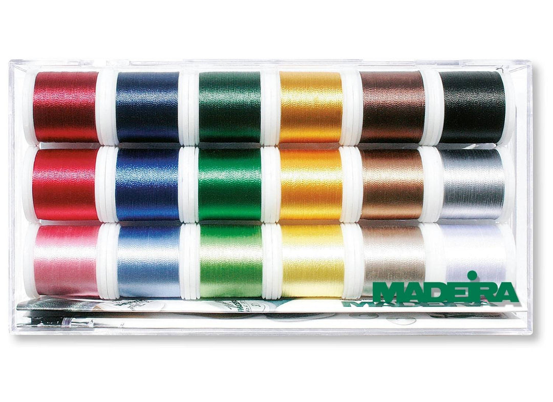 Madeira Rayon No. 40 Stickgarnbox (18 x 200m)