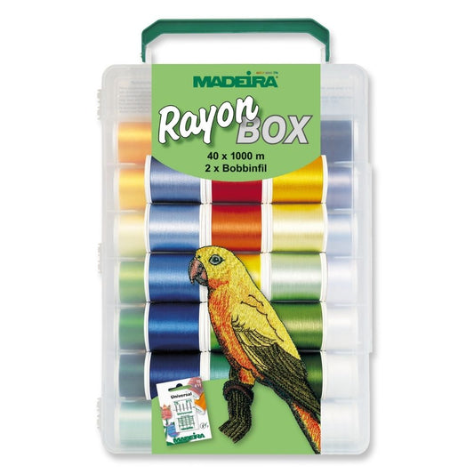 Madeira Rayon No. 40 Garnbox (40 x 1000m)
