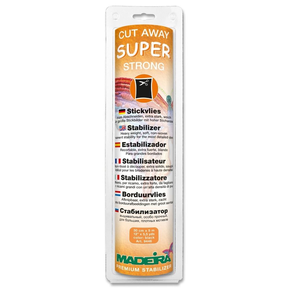 Madeira Super Strong schwarz 30 cm x 5 m