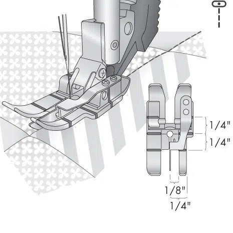 Pfaff Nähfuß für Nähen in der Naht für IDT-System