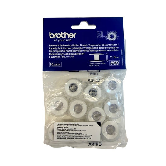 Brother Vorgespulte Näh-/Stick Unterfadenspulen mit Clips