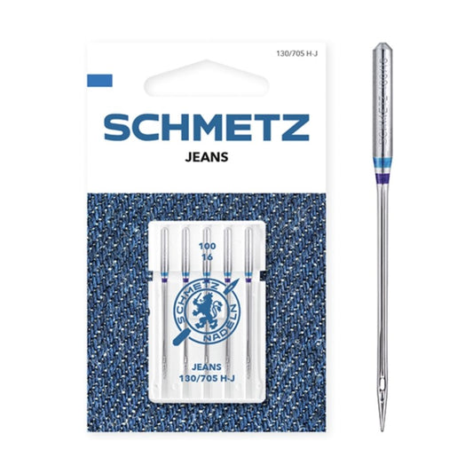 SCHMETZ Jeans Nadeln Stärke 100 5er Packung