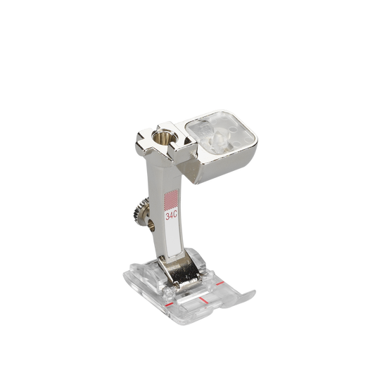 Bernina Rücktransportfuß mit transparenter Sohle Nr. 34C