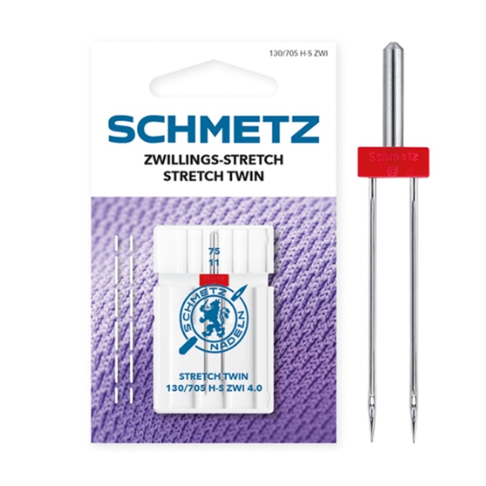 SCHMETZ Zwillings-Stretch Nadeln Stärke 75/4.0
