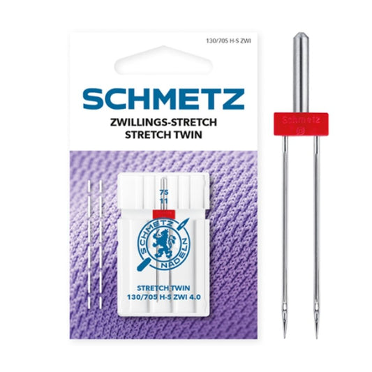 SCHMETZ Zwillings-Stretch Nadeln Stärke 75/4.0