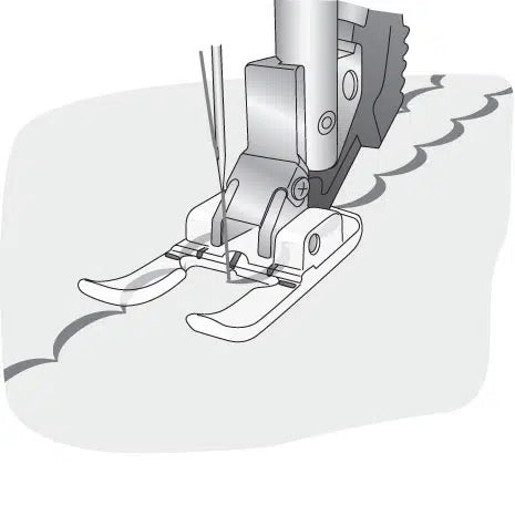 Pfaff transparenter Applikationsfuß für IDT-System